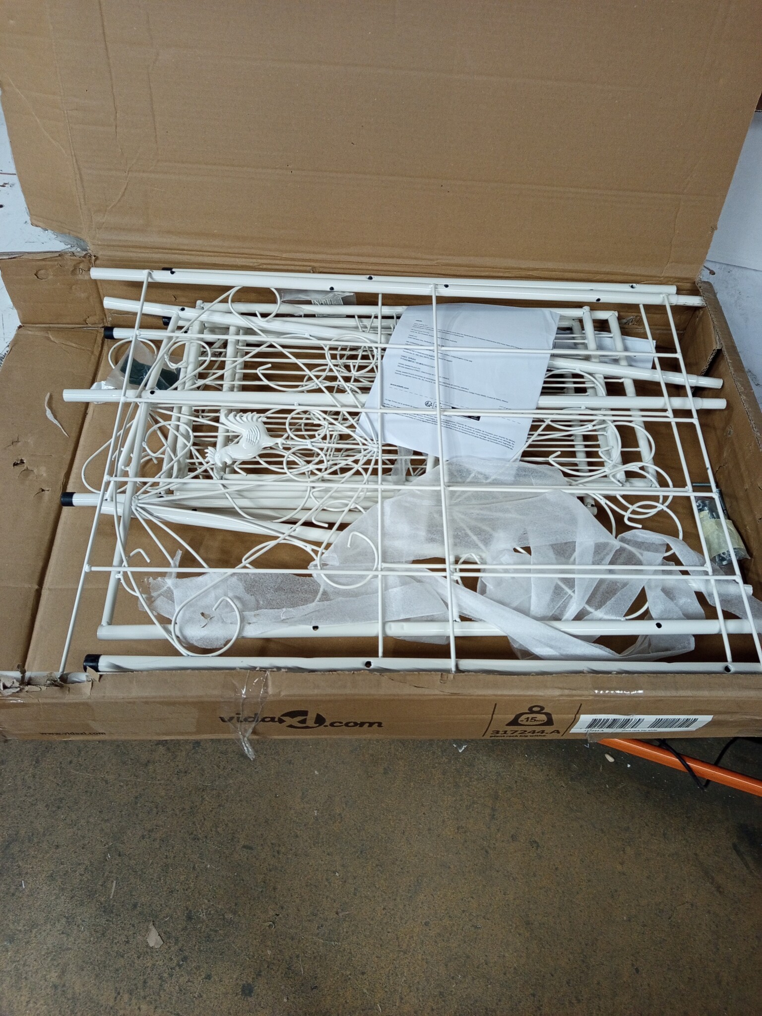 Vierkant Plantenrek Maria (wit) - 64% Korting