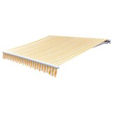 vidaXL Luifeldoek Canvas Oranje/Wit 500x300 cm - 47% Korting!