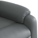 vidaXL Fauteuil Kunstleer Grijs - 43% Korting