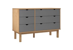 vidaXL Ladekast OTTA Grenenhout (64% korting)