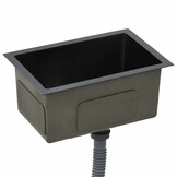 vidaXL Gootsteen RVS Zwart - 35% Korting