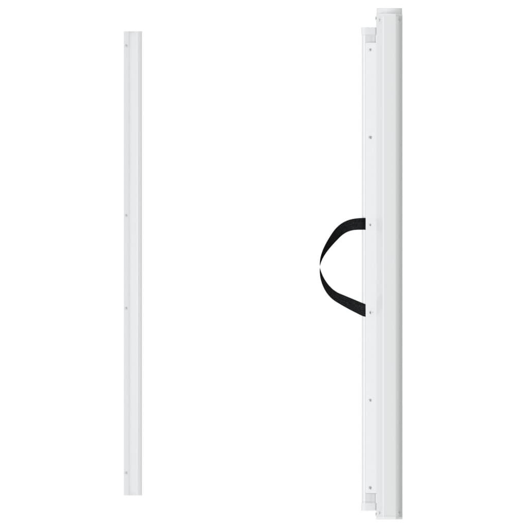 vidaXL Huisdierenhek uittrekbaar 117,5x125 cm wit - 35% Korting!