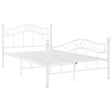VidaXL Bedframe Metaal Wit 120x200cm - Nu met 37% Korting!