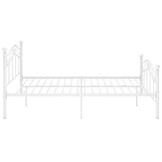 VidaXL Bedframe Metaal Wit 120x200cm - Nu met 37% Korting!