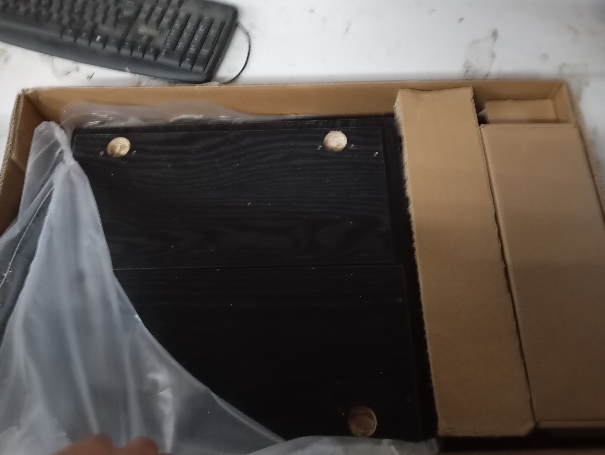 vidaXL Kattenbakomheining Zwart Eiken - 55% Korting