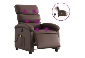 vidaXL Elektrische Massagestoel Kunstleer Bruin - 35% Korting!