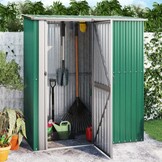 VidaXL Tuinschuur 180,5x97x209,5 cm - Gegalvaniseerd Staal Groen - 55% Korting!