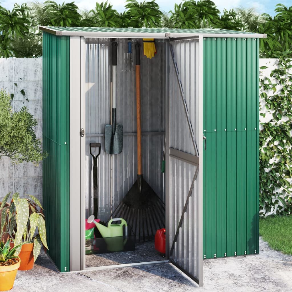 VidaXL Tuinschuur 180,5x97x209,5 cm - Gegalvaniseerd Staal Groen - 55% Korting!