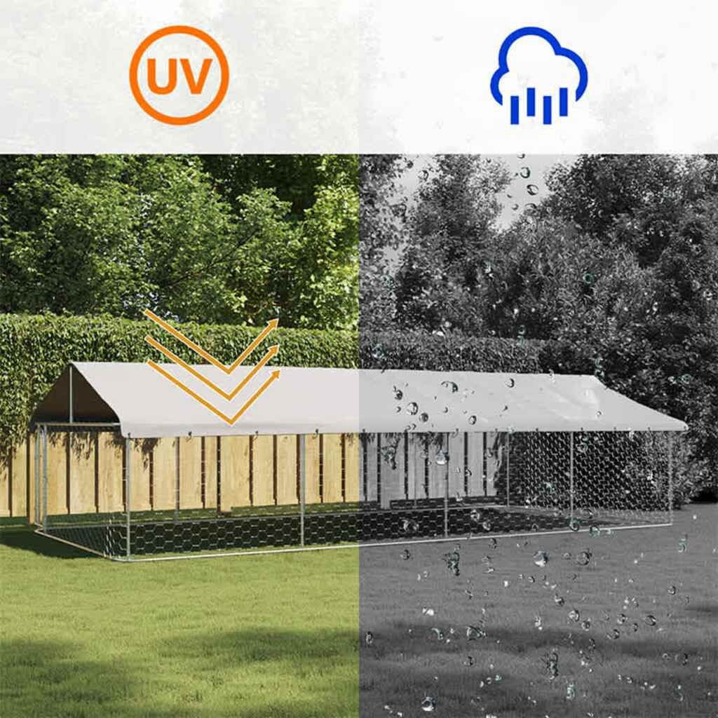 vidaXL Hondenkennel Buiten met Dak - 600x300x150 cm - 35% Korting!