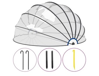 vidaXL Zwembadkoepel 559x275 cm - 55% Korting