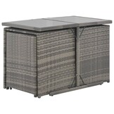 vidaXL 7-delige Tuinset Poly Rattan Grijs - 55% Korting!