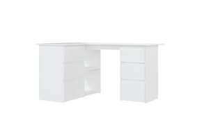 vidaXL Hoekbureau Wit (145x100x76 cm) - 35% Korting!