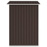 vidaXL Tuinschuur 205x129x183cm Staal Bruin | 50% Korting