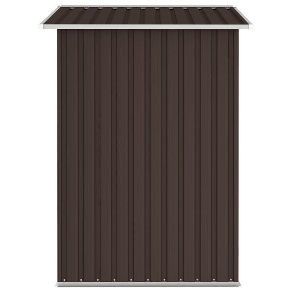 vidaXL Tuinschuur 205x129x183cm Staal Bruin | 50% Korting