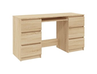 VidaXL Schrijftafel Sonoma Eiken - 40% Korting!