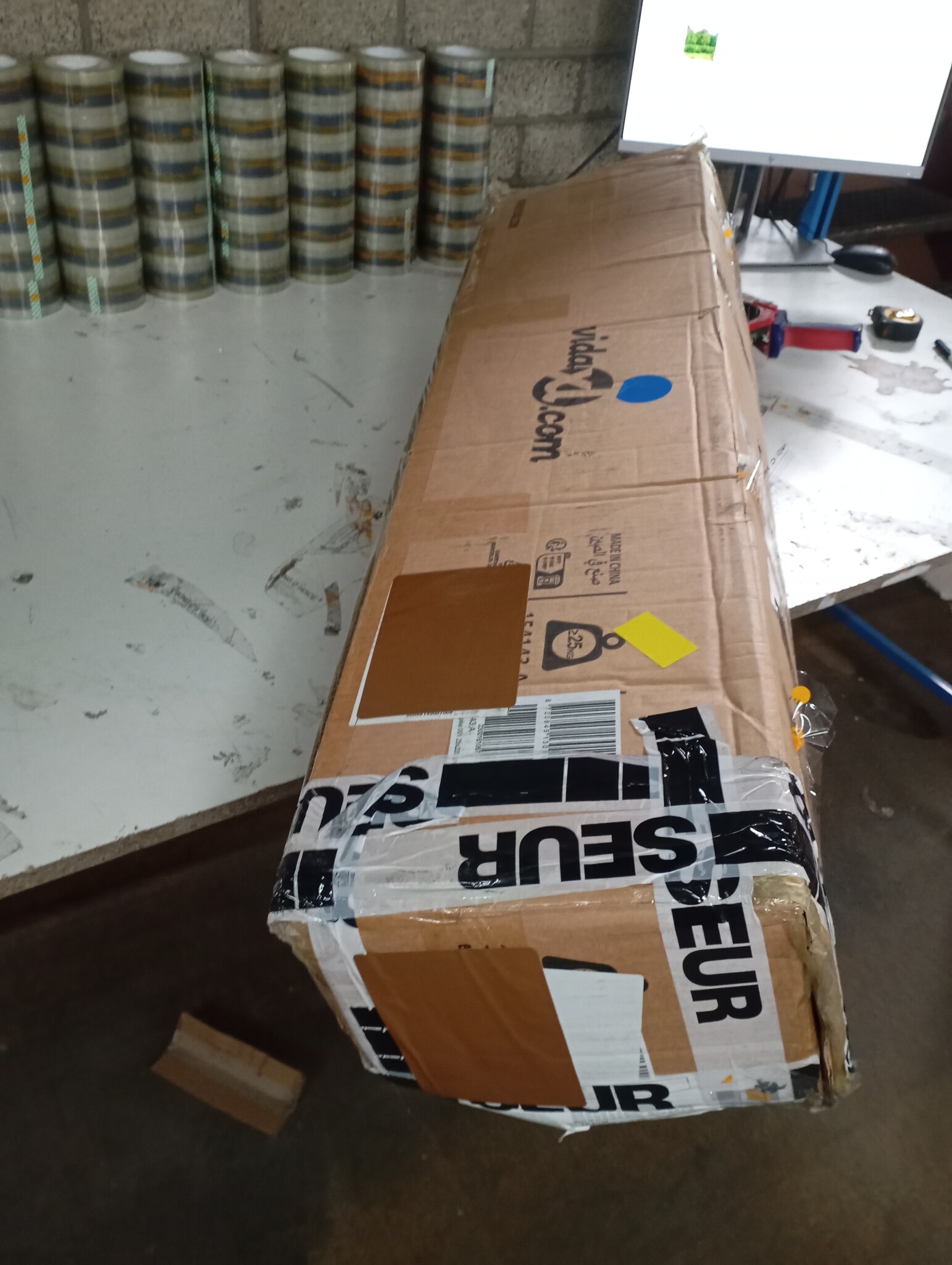 VidaXL Draadgaashek met grondankers - 2,2x25m Groen (40% Korting)