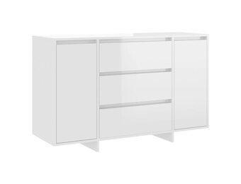 vidaXL Dressoir Hoogglans Wit - 55% Korting!