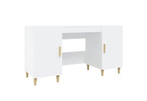 vidaXL Bureau 140x50x75cm Wit - Retourdeal met 55% Korting!