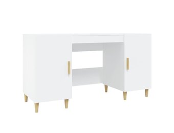 vidaXL Bureau 140x50x75cm Wit - Retourdeal met 55% Korting!