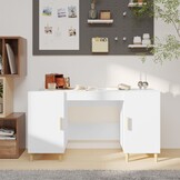 vidaXL Bureau 140x50x75cm Wit - Retourdeal met 55% Korting!