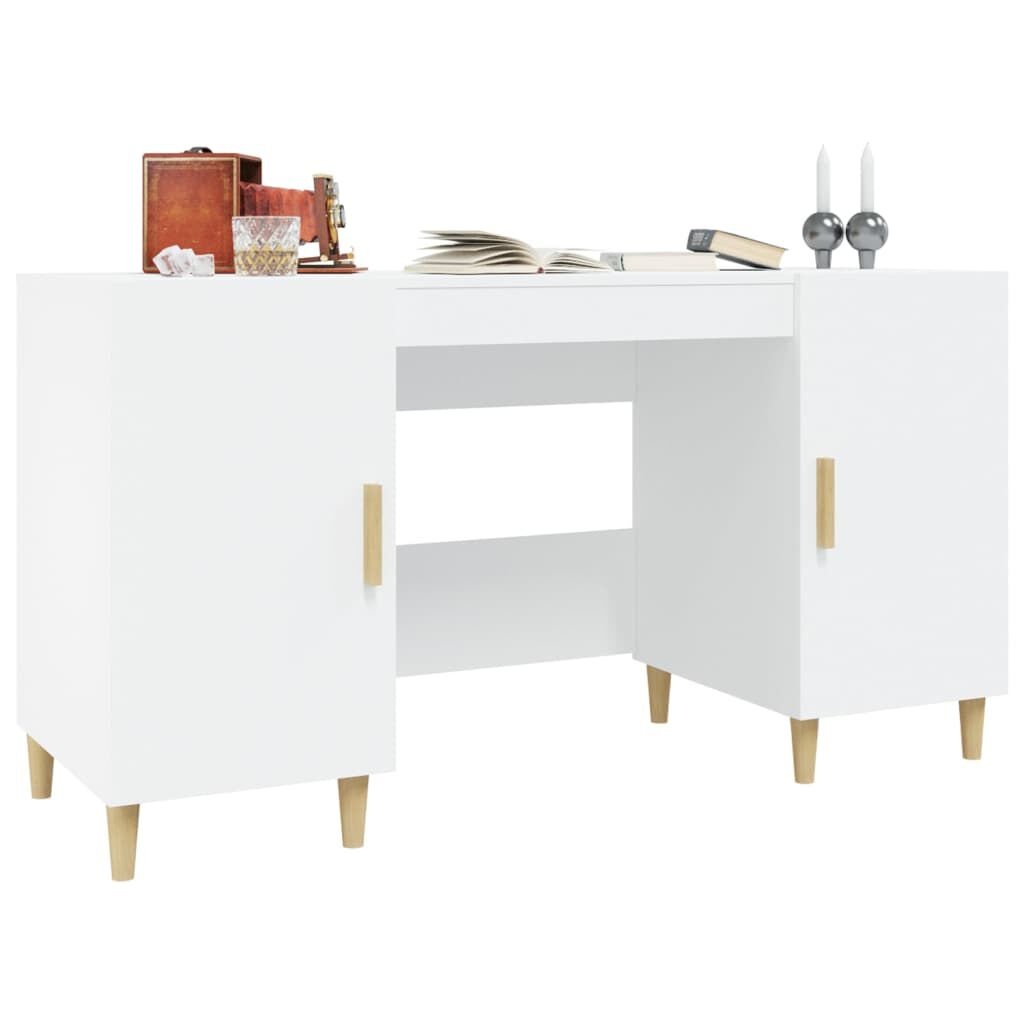 vidaXL Bureau 140x50x75cm Wit - Retourdeal met 55% Korting!