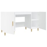 vidaXL Bureau 140x50x75cm Wit - Retourdeal met 55% Korting!