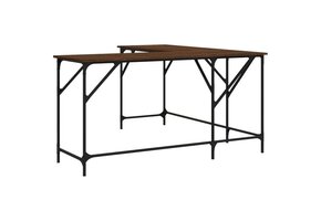 vidaXL L-Bureau met Korting! - 149x149 cm - Bruin Eiken