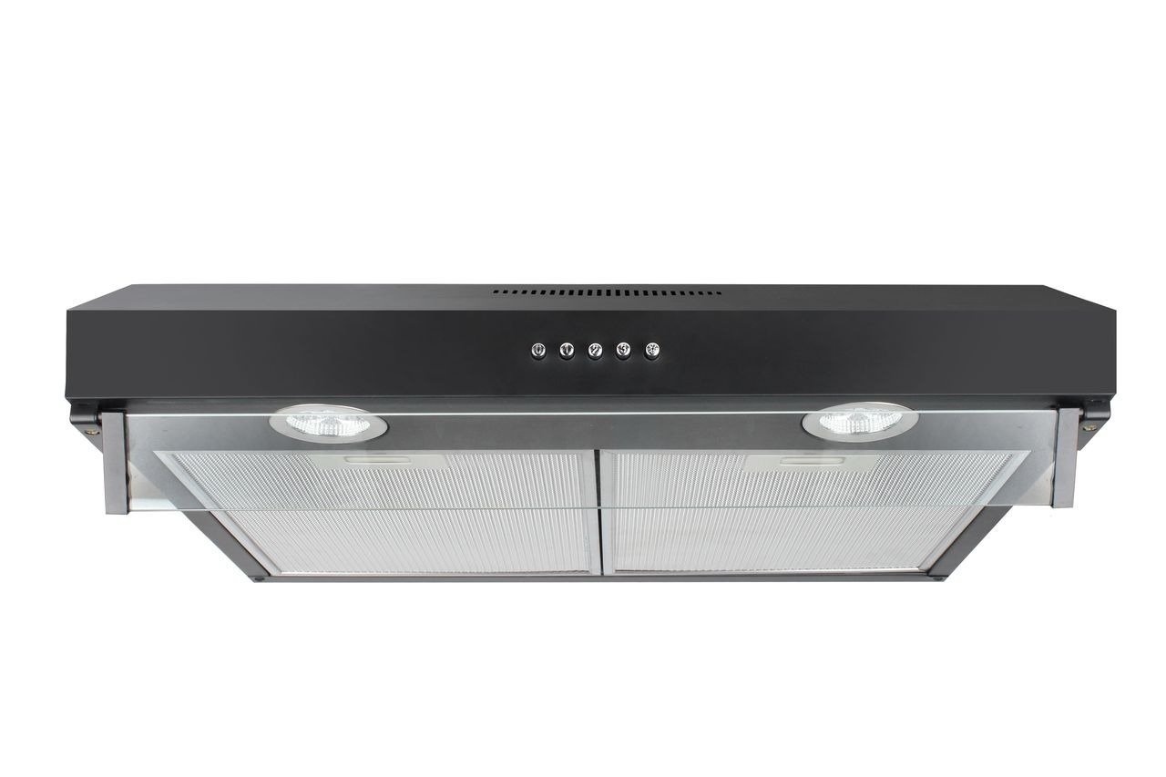 Afzuigkap Onderbouw Zwart - 3 standen - 280m³/u - LED - 42% Korting