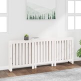 vidaXL Radiatorombouw Grenenhout Wit - 55% Korting!