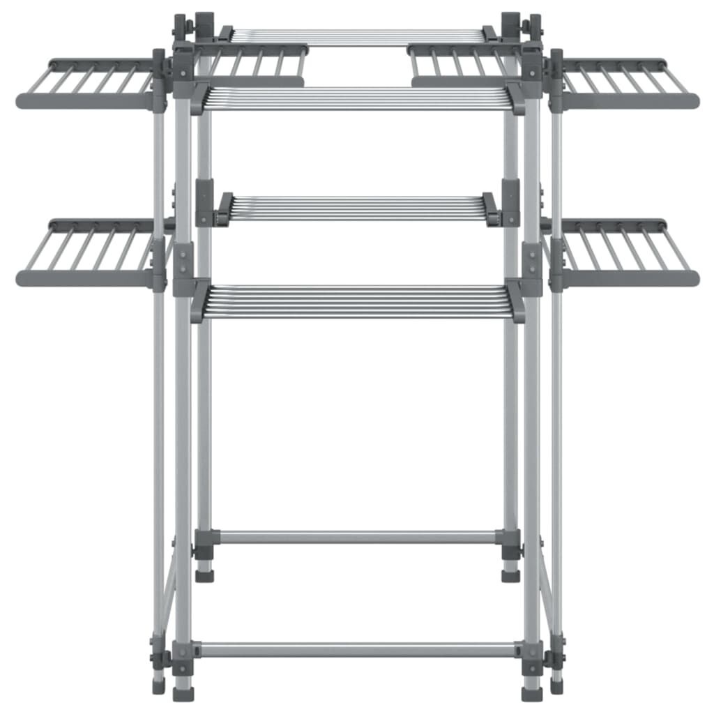 vidaXL Wasrek 107x107x120 cm Aluminium - 35% Korting