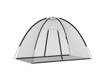 vidaXL Klamboe met Deuren - Zwart - 60% Korting