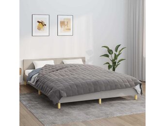 VidaXL Verzwaringsdeken 220x235 cm 15 kg Grijs - 42% Korting!