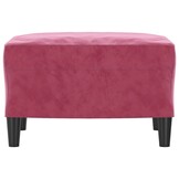 vidaXL Voetenbank 60x50x41 cm fluweel wijnrood