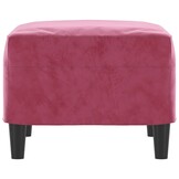 vidaXL Voetenbank 60x50x41 cm fluweel wijnrood