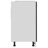 vidaXL Wastafelonderkast Lyon 80x46x81,5 cm bewerkt hout zwart