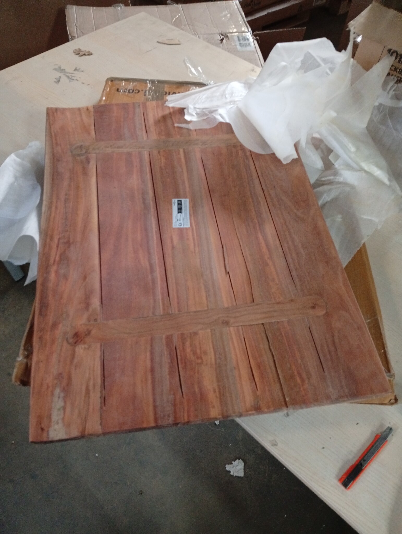 vidaXL Tafelblad rechthoekig natuurlijke rand 80x60x2,5 cm acaciahout