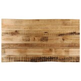 vidaXL Tafelblad met natuurlijke rand 100x60x2,5 cm massief mangohout