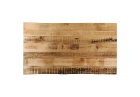 vidaXL Tafelblad met natuurlijke rand 100x60x2,5 cm massief mangohout