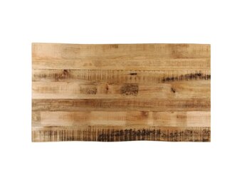 vidaXL Tafelblad met natuurlijke rand 100x60x2,5 cm massief mangohout