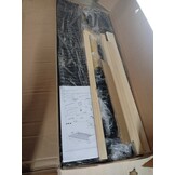 vidaXL Bedframe zonder matras 80x200 cm stof donkerbruin