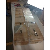 vidaXL Bedframe zonder matras 80x200 cm stof donkerbruin