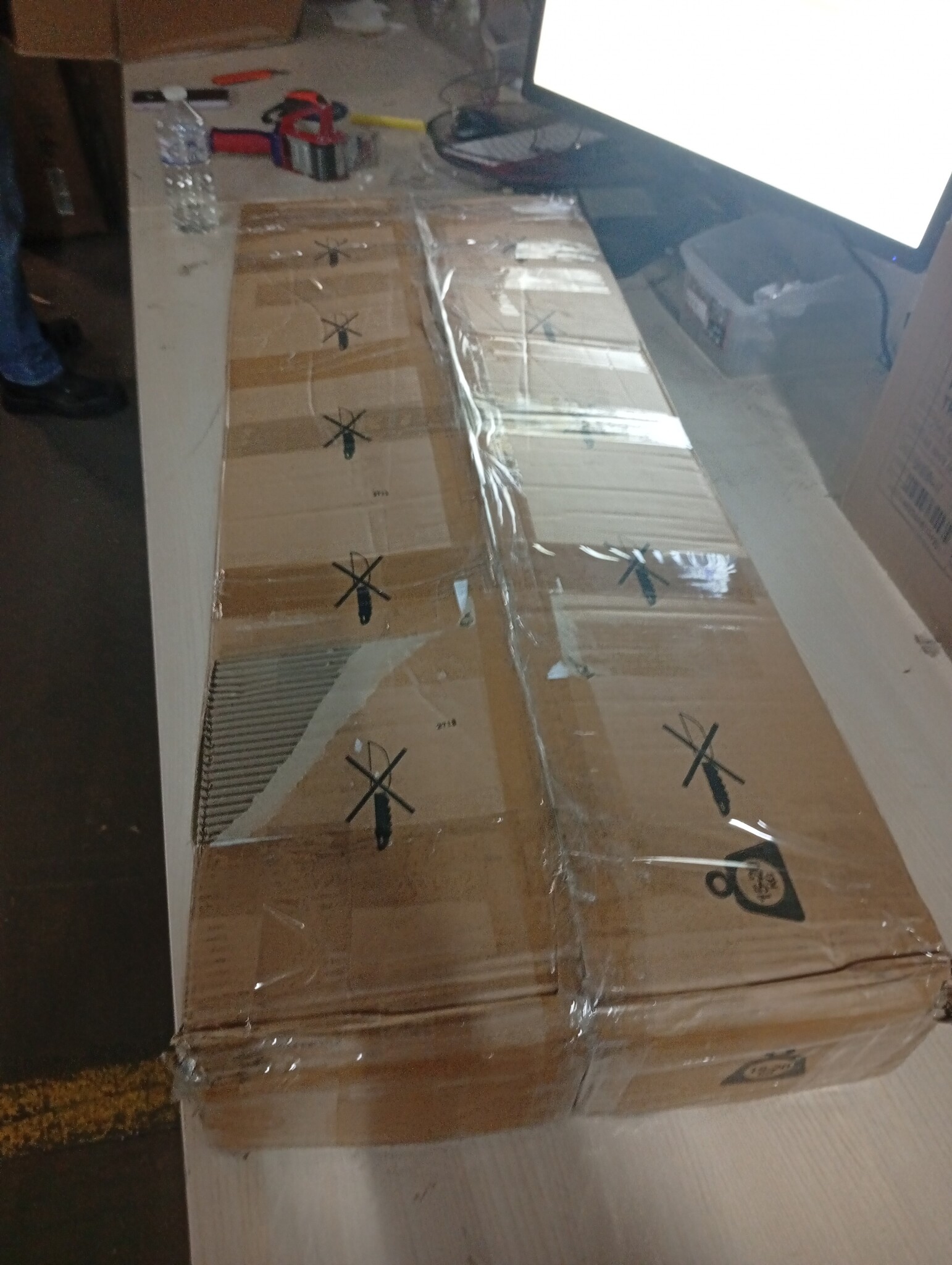 vidaXL Bedframe zonder matras 80x200 cm stof donkerbruin