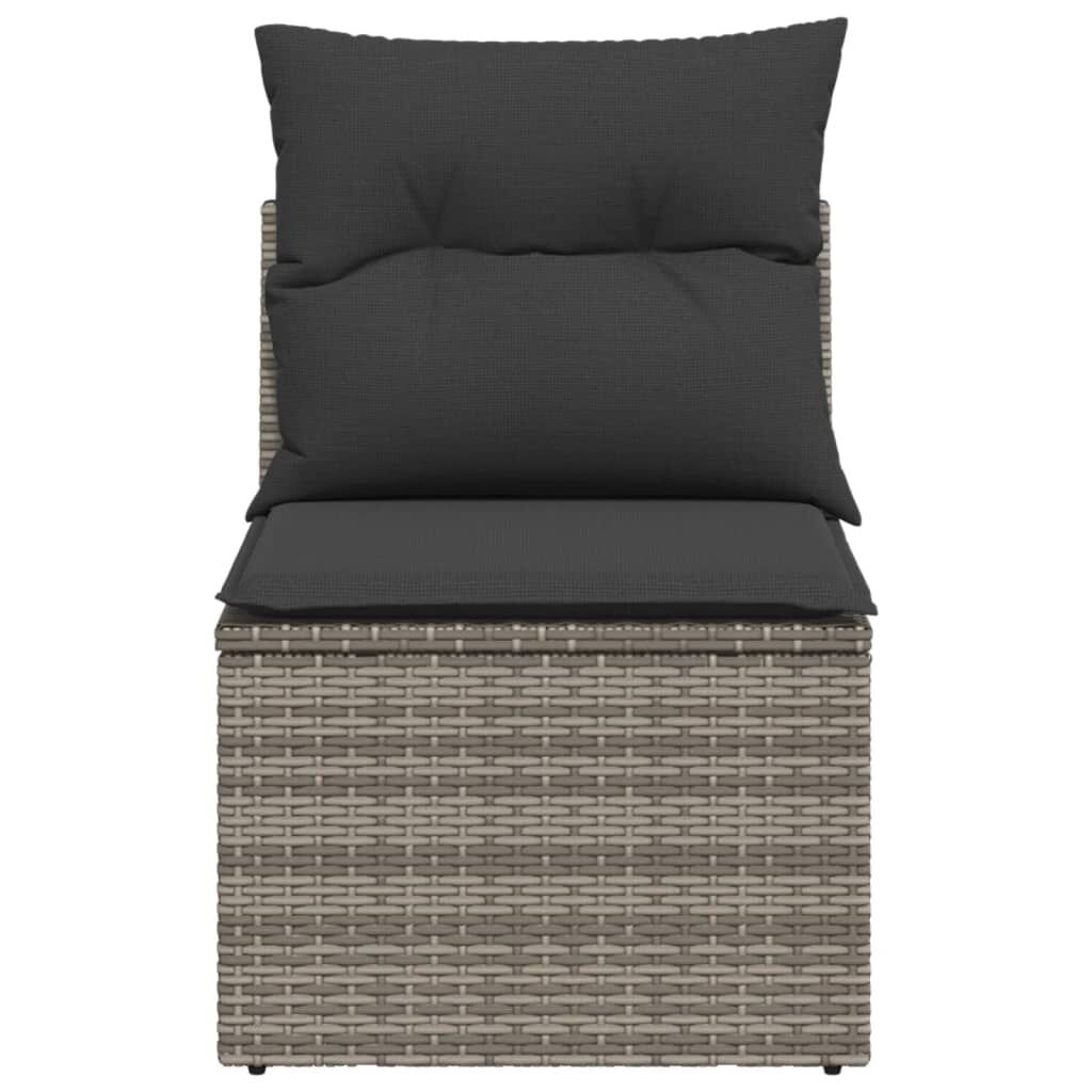 vidaXL Tuinbank Poly Rattan Grijs (57% Korting!)
