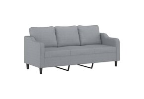 vidaXL Driezitsbank Lichtgrijs - 30% Korting