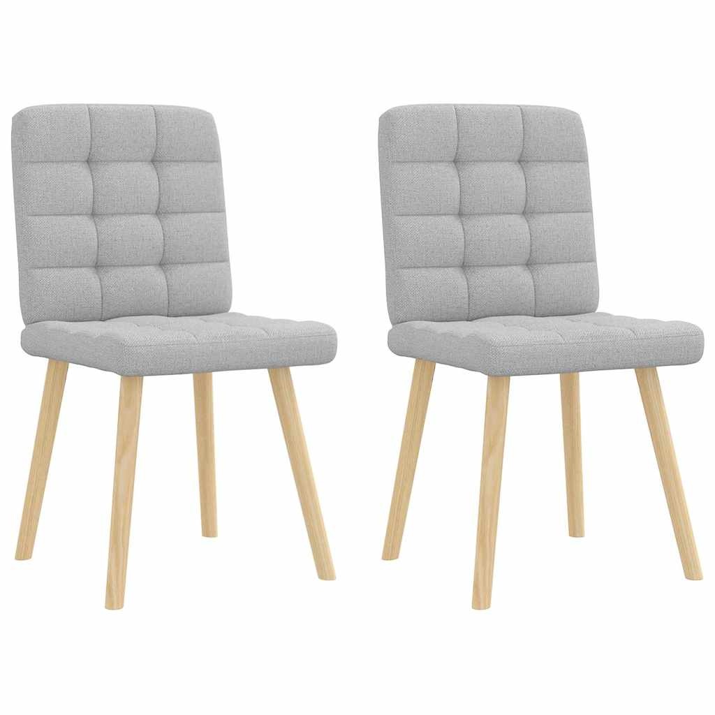 vidaXL Eetkamerstoelen 2 st. - Wolk Grijs | 35% Korting!