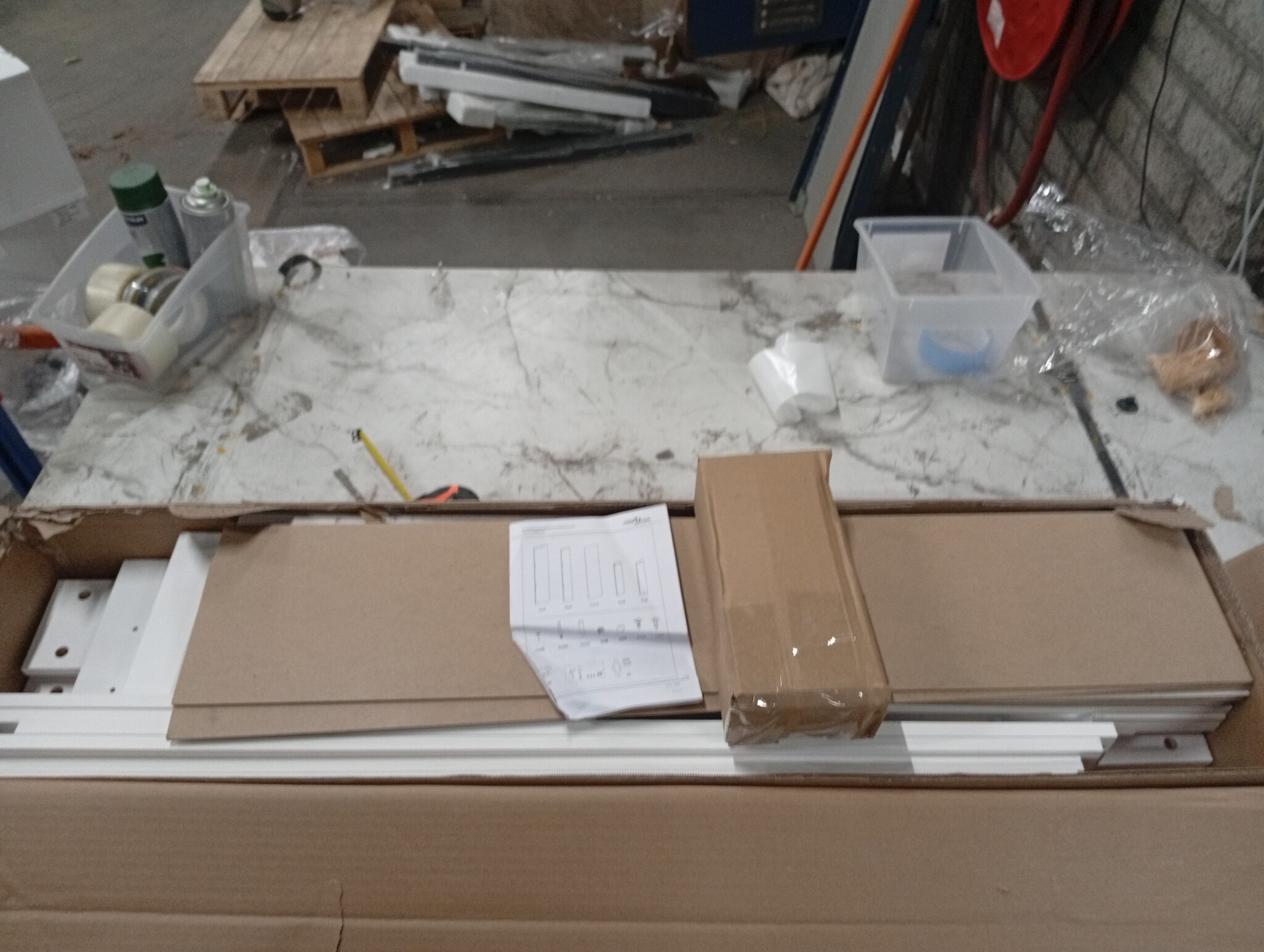 vidaXL Bedlades 4 st. Massief Grenenhout Wit - 60% Korting!