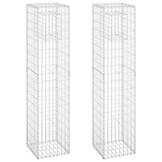 vidaXL Schanskorf Palen 2 stuks | 40x40x180 cm | Nu met 35% korting!