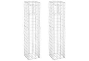 vidaXL Schanskorf Palen 2 stuks | 40x40x180 cm | Nu met 35% korting!