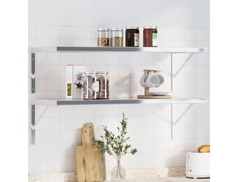 vidaXL Plankdragers (4 st.) RVS - 40x2,5x25 cm - 35% Korting!