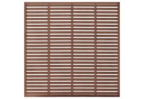 vidaXL Louvre Schutting 180x180 cm HKC Bruin - Nu 35% Korting!